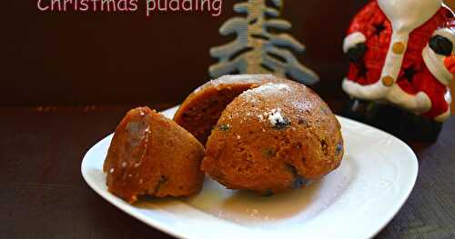 Steamed Christmas pudding | Eggless pudding