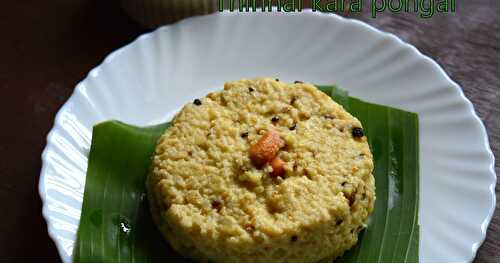 Thinnai/Foxtail Millet Spicy Pongal | Healthy Breakfast