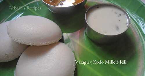 Varagu ( Kodo Millet ) Idli | Healthy Millet Breakfast Recipe