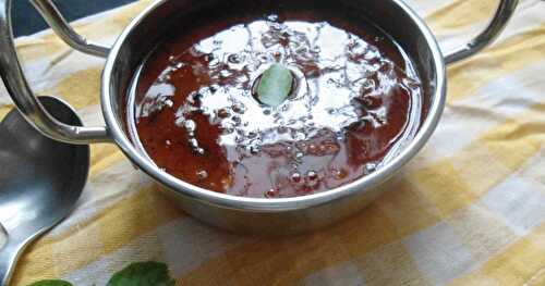 Vatha Kuzhambu  |  Vatral in Tamarind sauce  |  Tangy gravy  for rice 