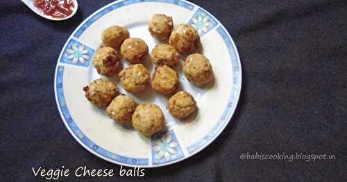 Vegetable Cheese Balls | Easy Kids snack Recipe