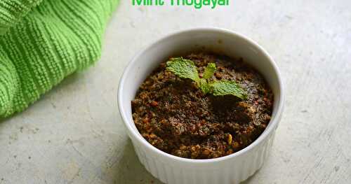 Mint Thogayal | Pudina Thokku for Rice