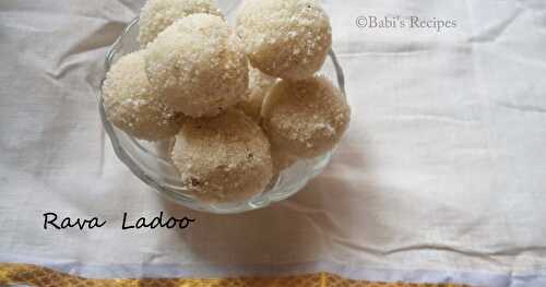 Simple and quick sweet - RAVA LADOO  |  Festive Sweets