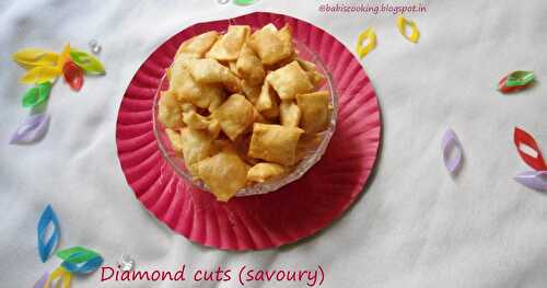 Wheat Diamond cuts(savoury) | kids special | Easy snack