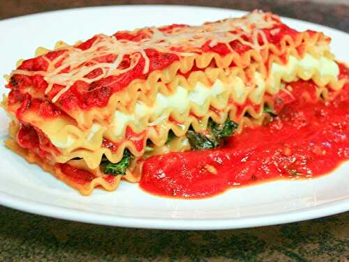 Sauteed Spinach Lasagna Recipe