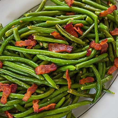 Garlic Green Beans with Bacon