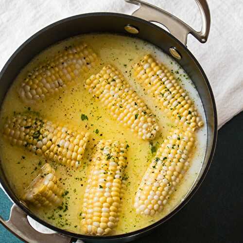 Milk Butter Boiled Corn on the Cob