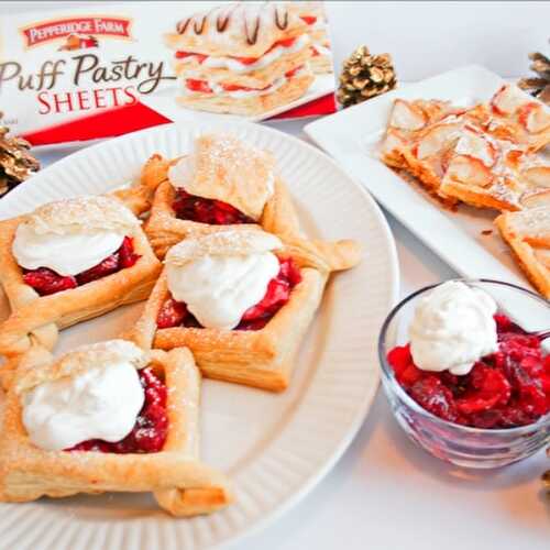 Puff Pastry Apple Tart & Apple Cranberry Jelly Puff Pastry Cases