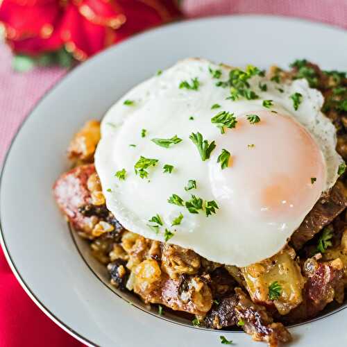 Prime Rib Hash (from leftovers)