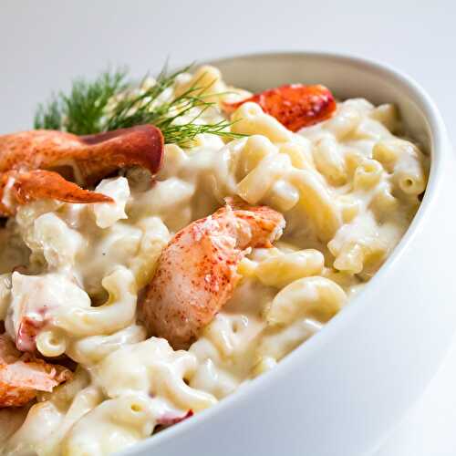 White Cheddar Lobster Macaroni and Cheese