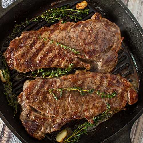 Pan Seared New York Strip Steak