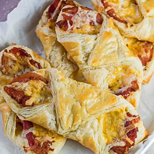Cheese and Bacon Turnovers