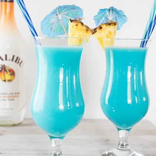 Frozen Blue Hawaiian Cocktail