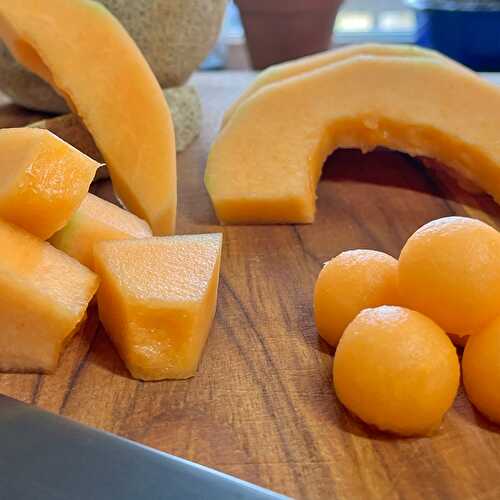 How To Cut A Cantaloupe (or Melon)