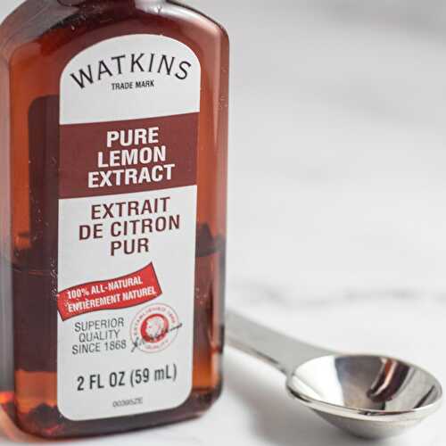 Lemon Extract Substitute: Homemade Lemon Extract