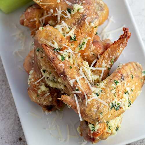 Baked Garlic Parmesan Chicken Wings