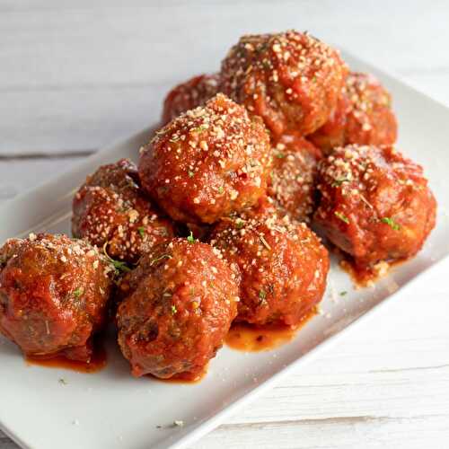 Baked Italian Meatballs