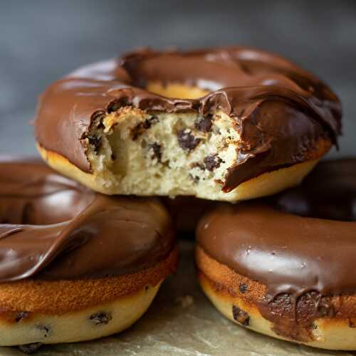 Chocolate Chip Baked Donuts
