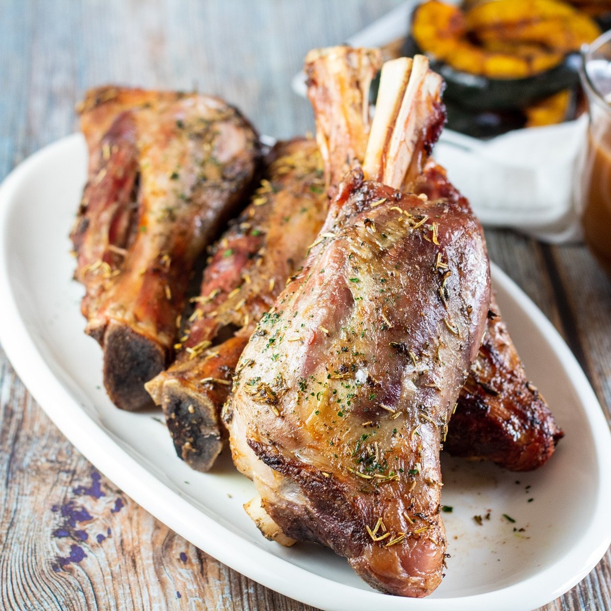 Grilled Lamb Shanks