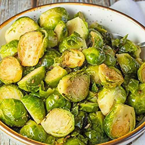 Pan Seared Brussel Sprouts