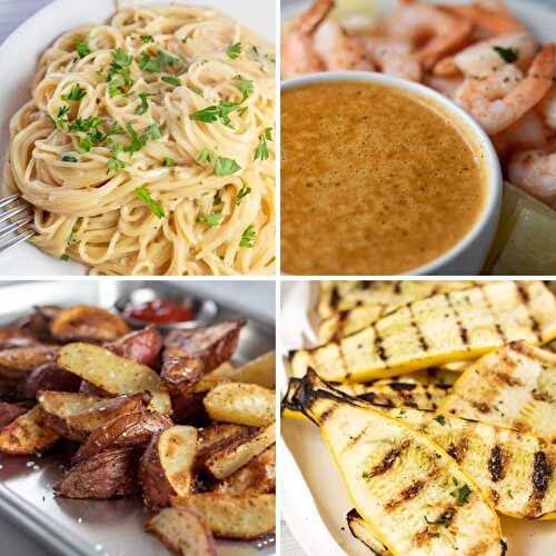 What To Serve With Shrimp: Garlic Parmesan Angel Hair Pasta (+More Great Side Dishes To Make!)