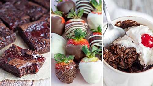 Best Chocolate Valentine's Day Desserts: Strawberry Swirl Brownies (+More Sweet Ideas!)