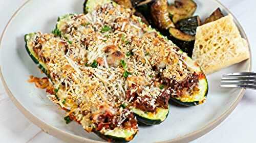 Zucchini Boats With Ground Beef