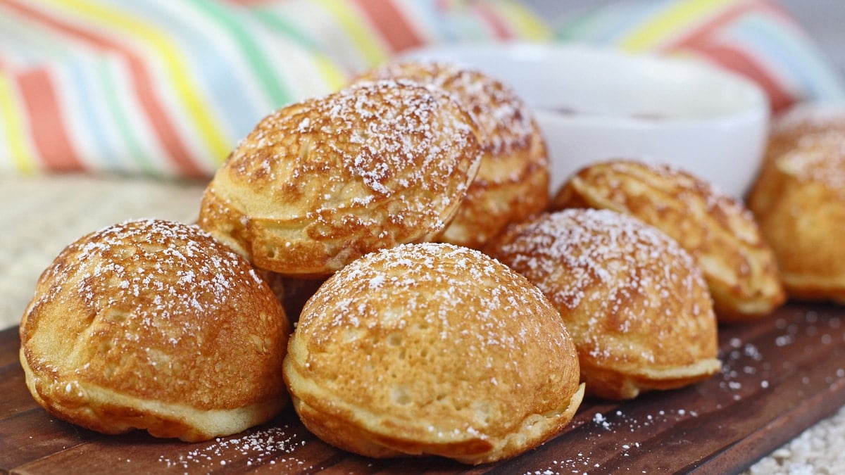 Aebleskiver (Danish Stuffed Pancakes)