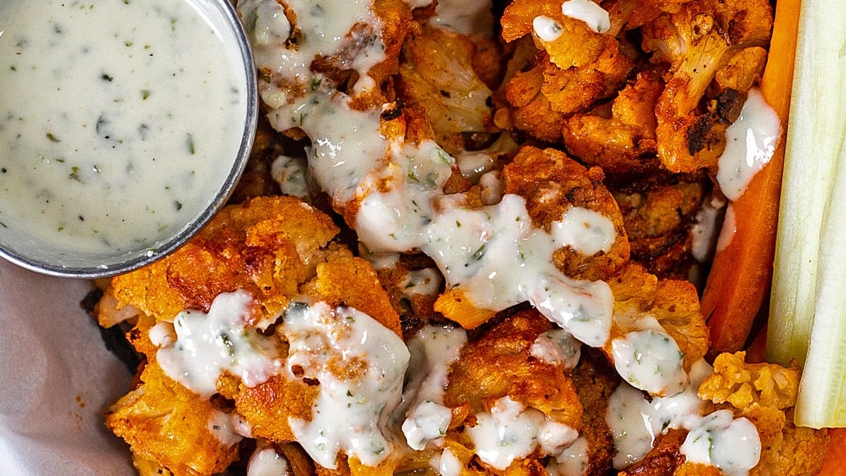 Roasted Buffalo Cauliflower