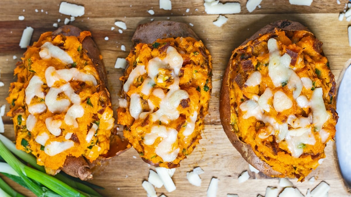 Twice Baked Sweet Potatoes