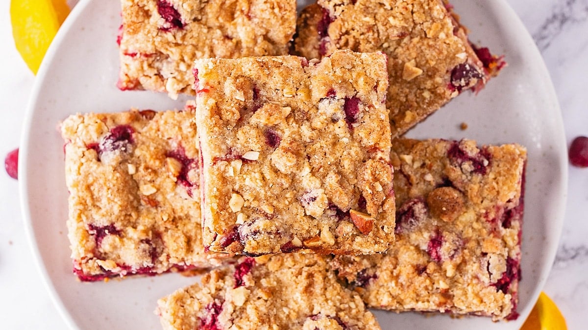 Cranberry Crumble Bars