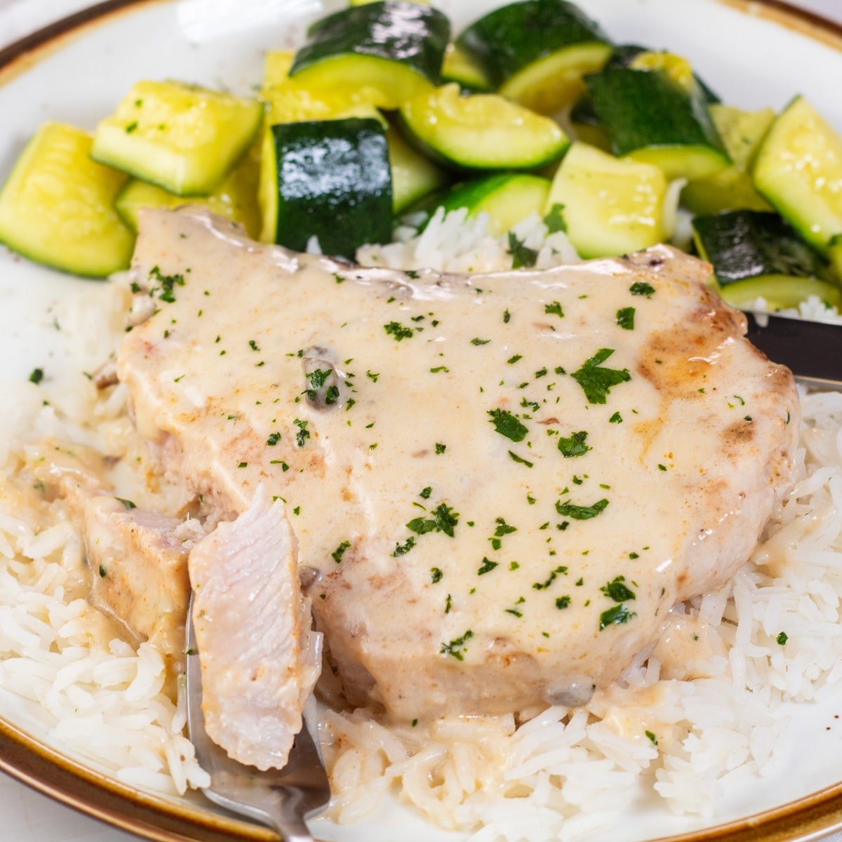 Cream of Mushroom Pork Chops