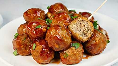 Crockpot BBQ Meatballs