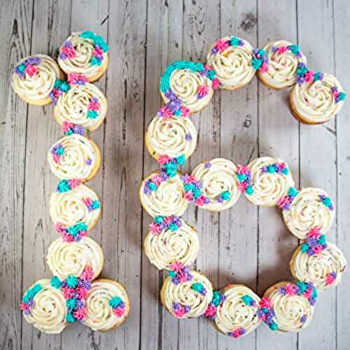 How To Make A Number Cupcake Cake: Birthday Cake Funfetti Cupcakes