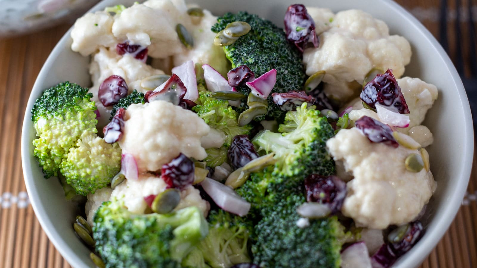 Broccoli Cauliflower Salad