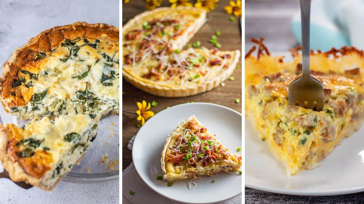 Christmas Quiche Ideas: Ham & Cheese Quiche (+More Great Recipes!)