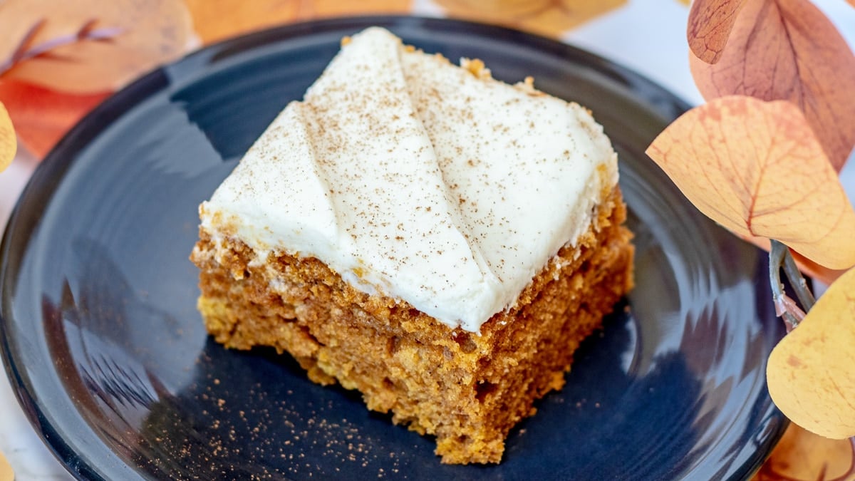 Pumpkin Bars With Cream Cheese Frosting