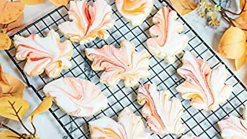 Tie Dye Fall Leaves Sugar Cookies