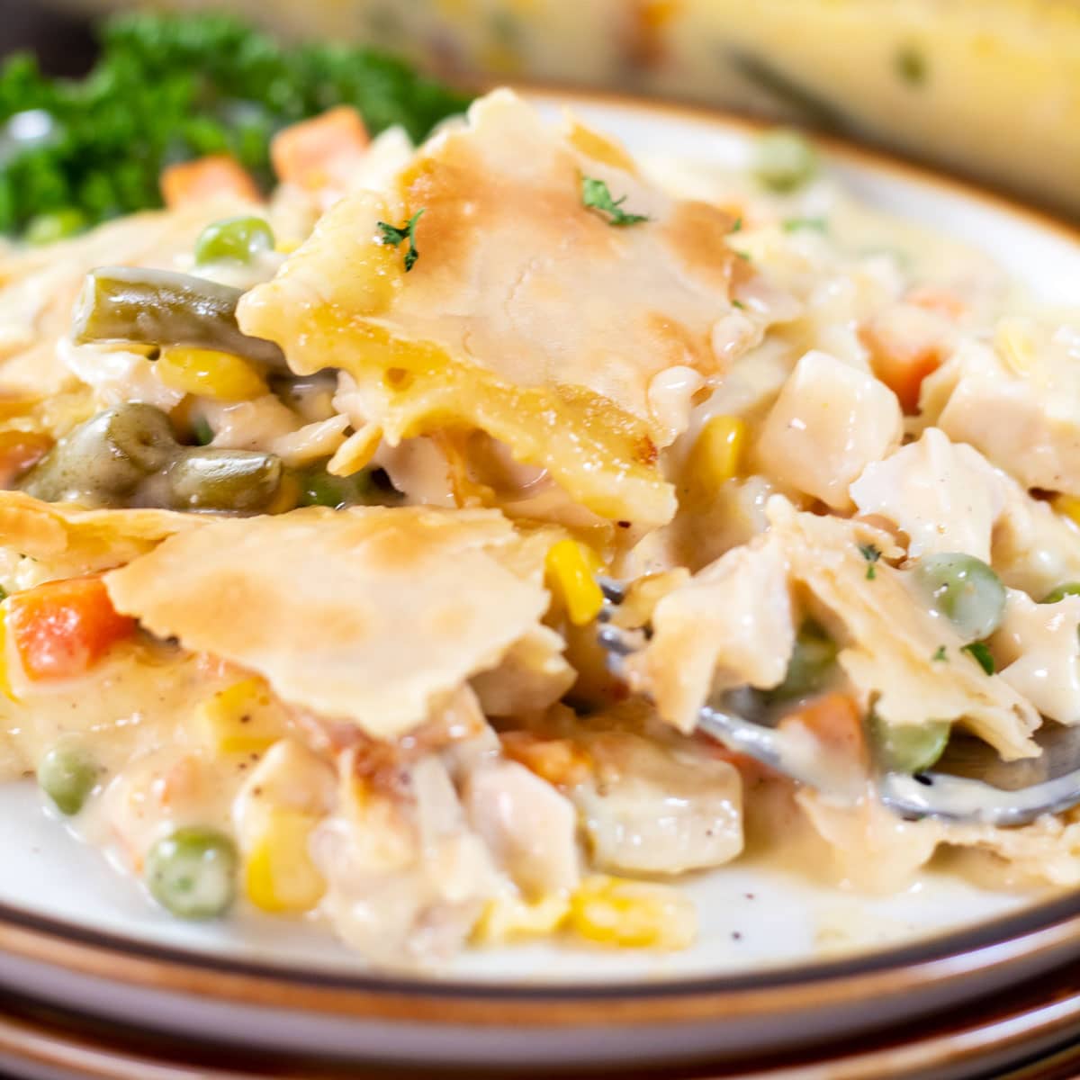 Easy Turkey Pot Pie Casserole