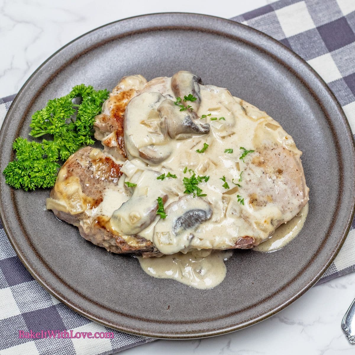 Pork Chops in Mustard Cream Sauce (Porc à la Moutarde)