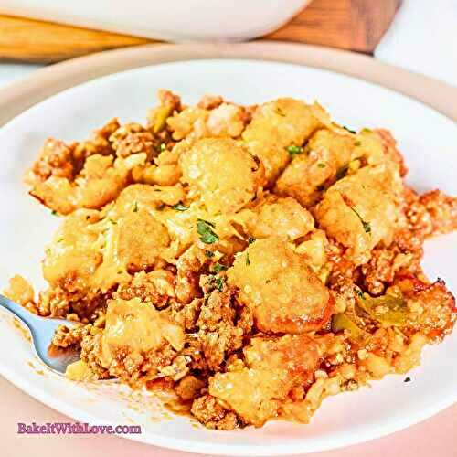 Sloppy Joe Tater Tot Casserole