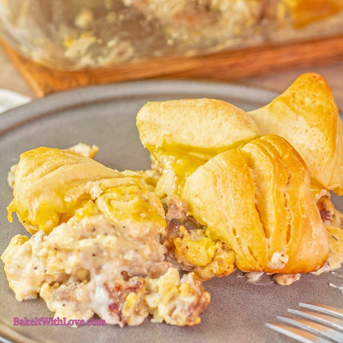 Sausage Biscuits & Gravy Breakfast Casserole