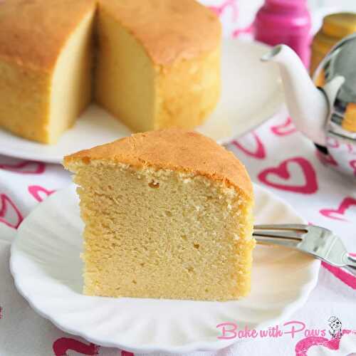 Butter Cake (Low Sugar, Soft and Fluffy)