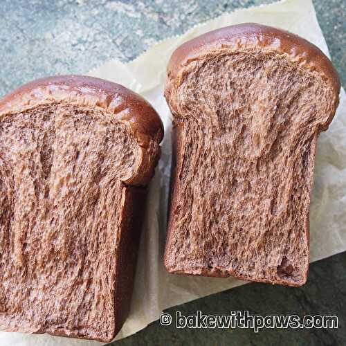 Mocha Soft Sourdough Loaf - Yudane Method
