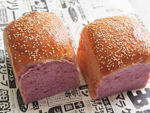 Purple Sweet Potato Loaf (Straight Dough Method)