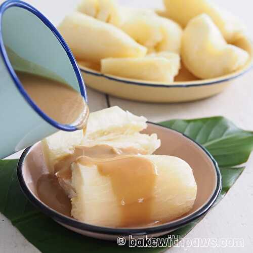 Steamed Tapioca with Coconut and Gula Melaka Creamer
