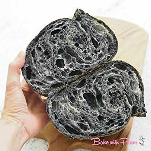 Marbled Charcoal Sourdough Bread