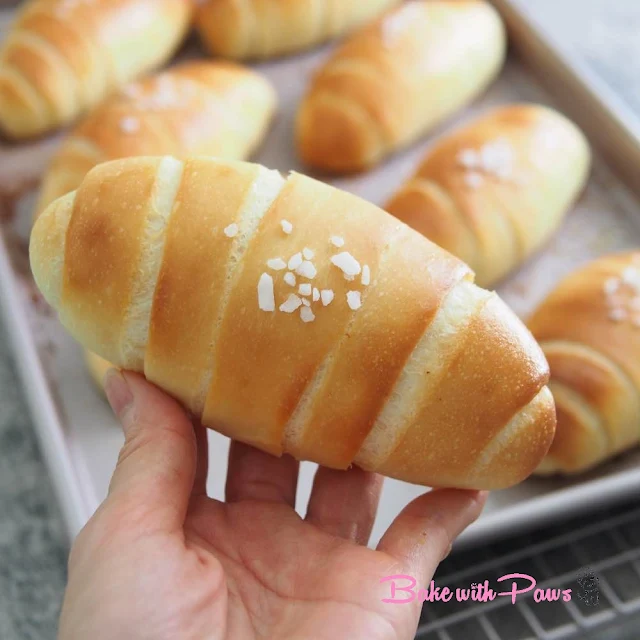 Sourdough Salted Butter Rolls