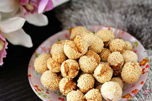Chinese Sesame Cookie Balls （笑口棗）