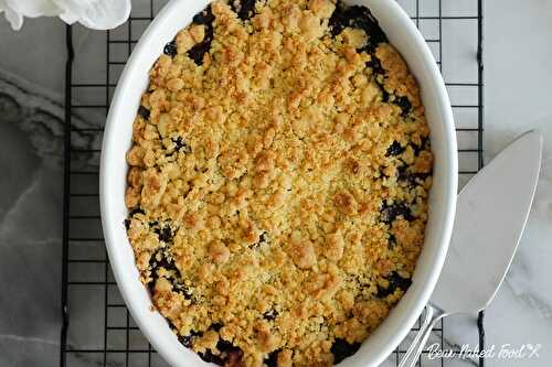 Easy Baked Blueberry Crumble